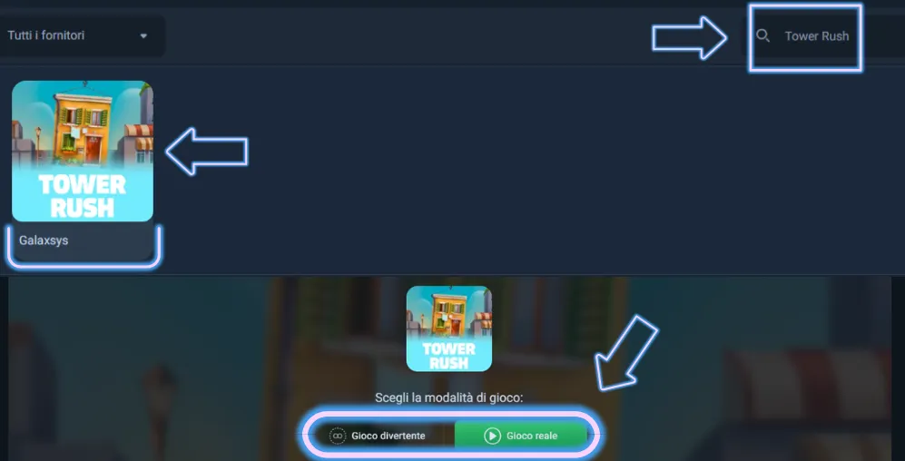 Cerca un gioco