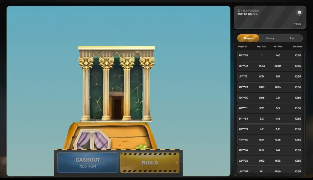 Screenshot del bonus Bonus Temple del gioco